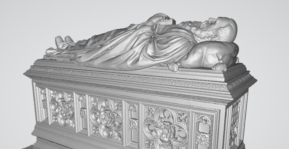 A 3D scan of a tomb in the Cathedral